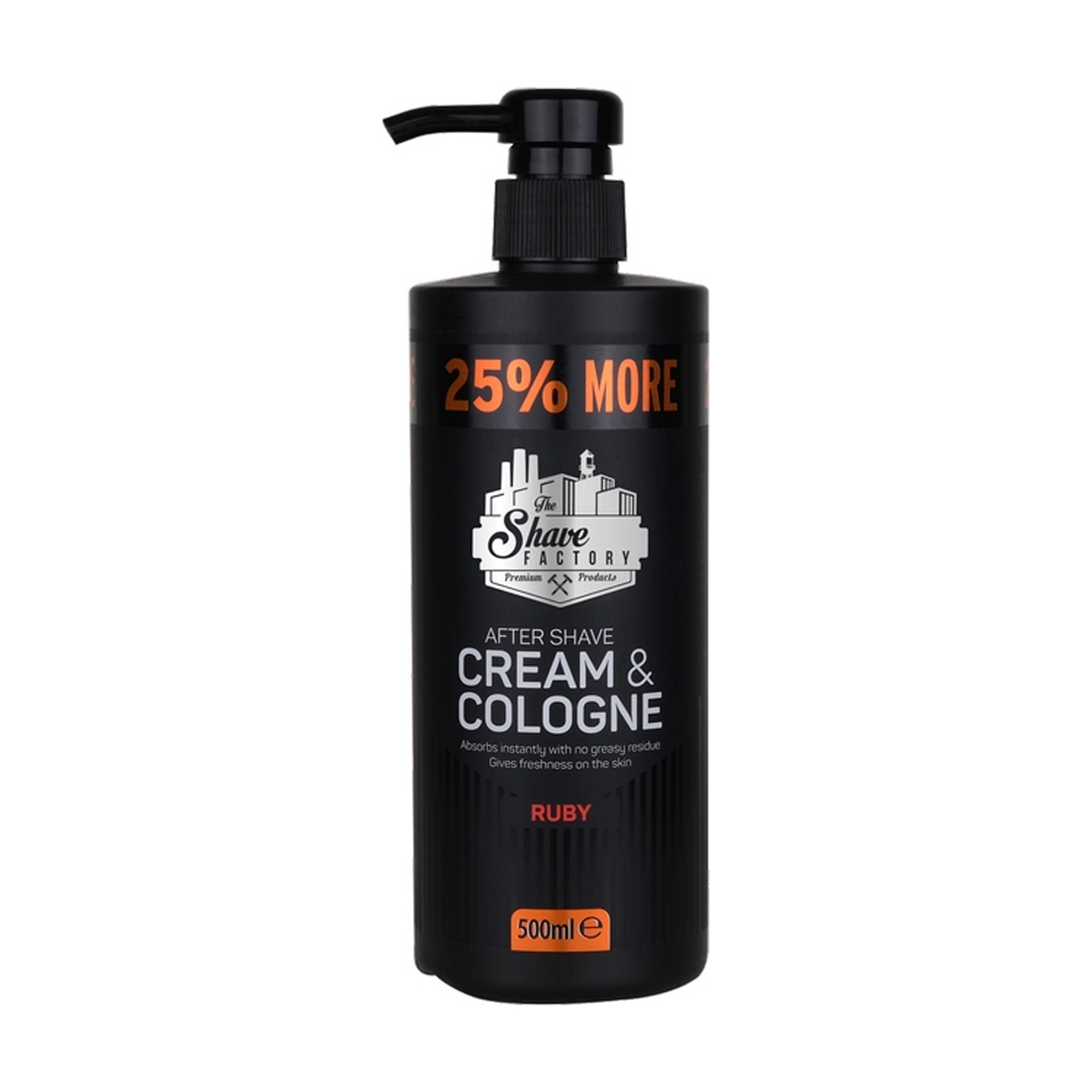 Крем-одеколон після гоління The Shave Factory Ruby After Shave Cream &amp; Cologne, 500 мл